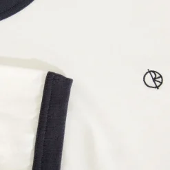 Polar Skate Co. Ringer Tee - Cloud White / Navy