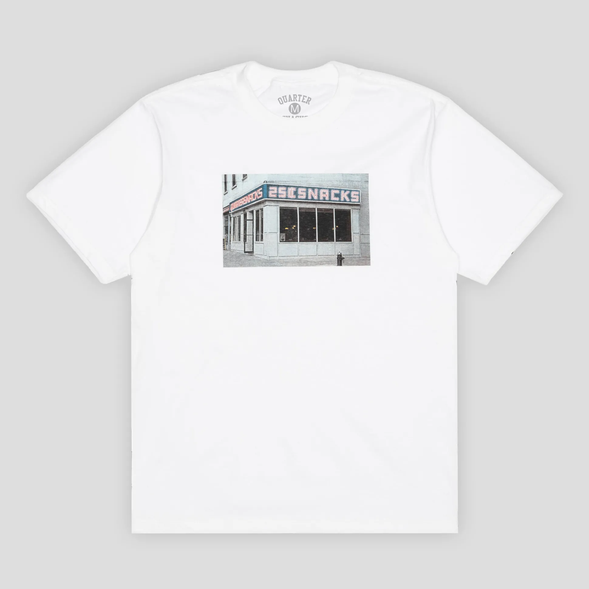 Quartersnacks Diner Tee - White