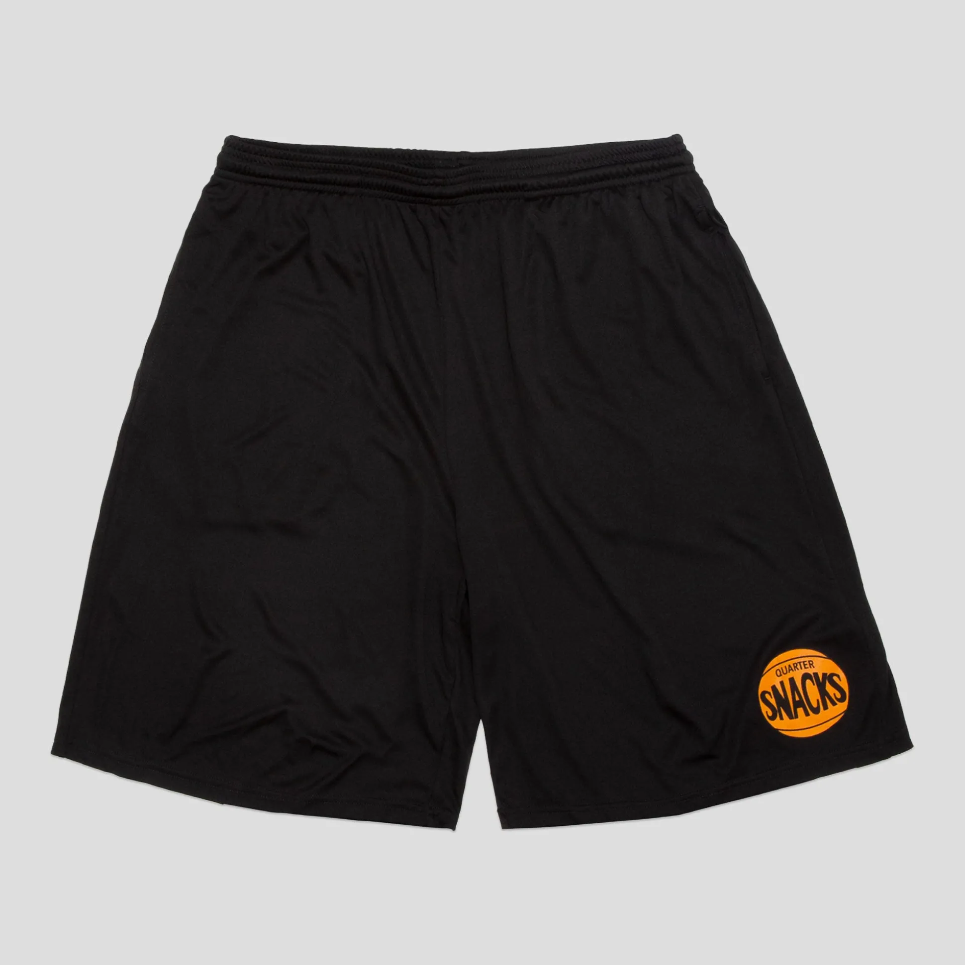Quartersnacks 70s Logo Gym Short - Black