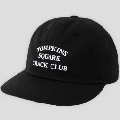 Quartersnacks Track Club Cap - Black Ripstop
