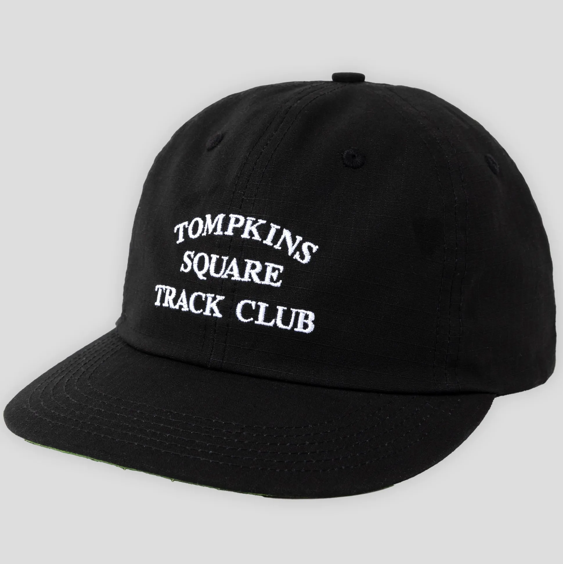 Quartersnacks Track Club Cap - Black Ripstop