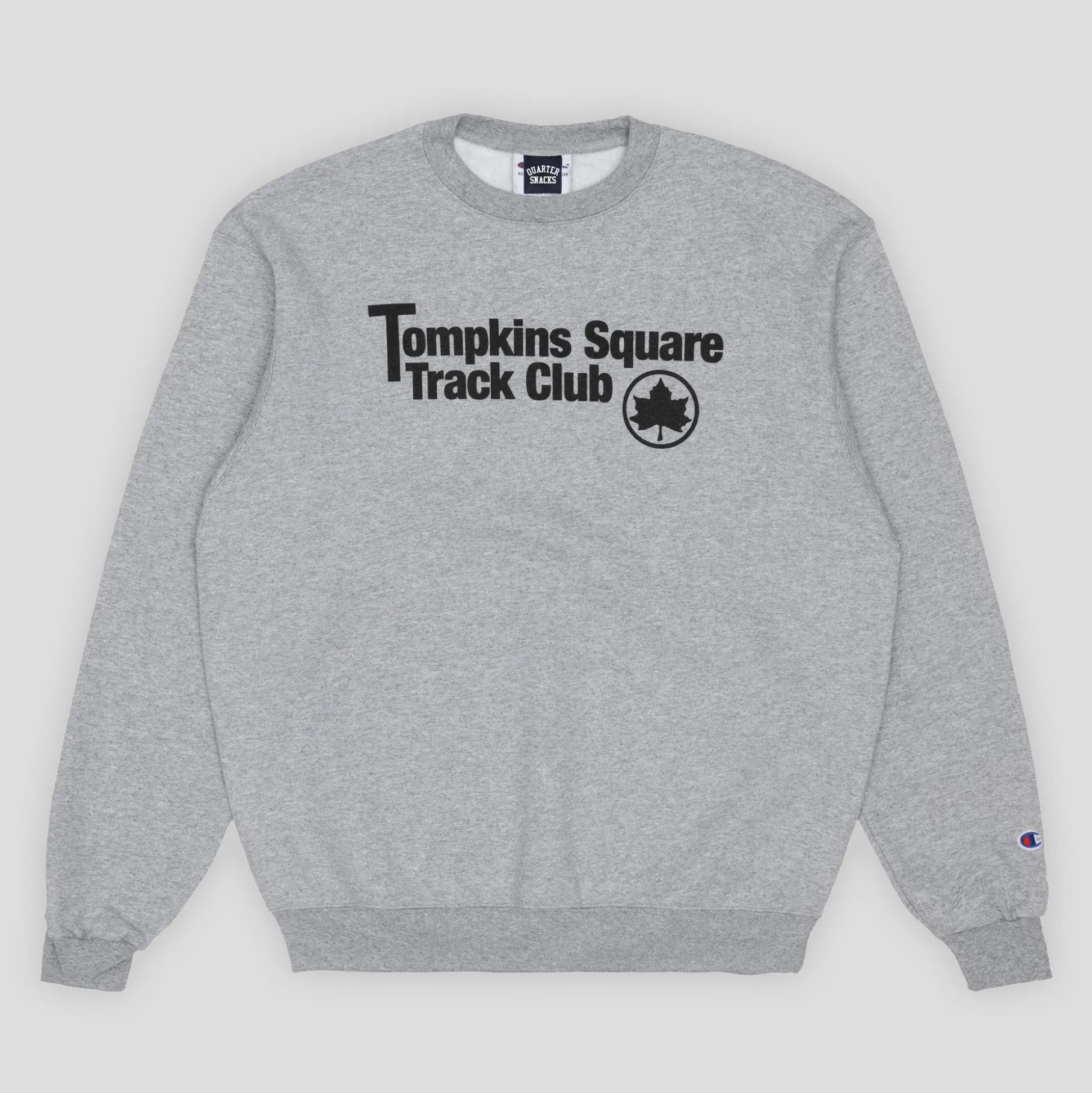 Quartersnacks Track Club Champion Crewneck - Heather Grey