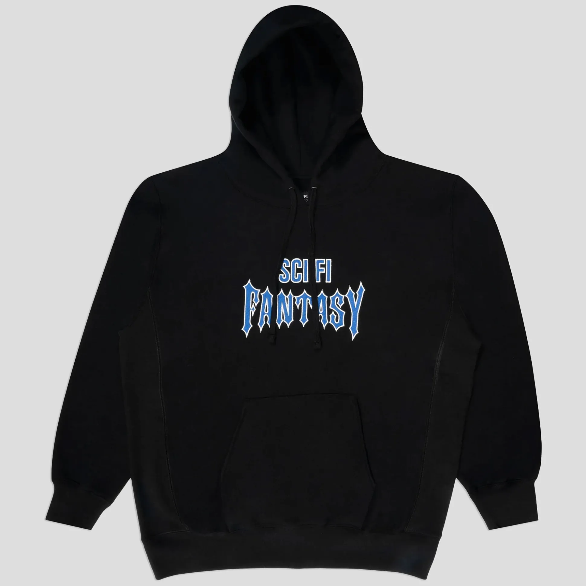 Sci-Fi Fantasy Biker Hood - Black