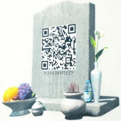 Sci-Fi Fantasy Tombstone Tee - White