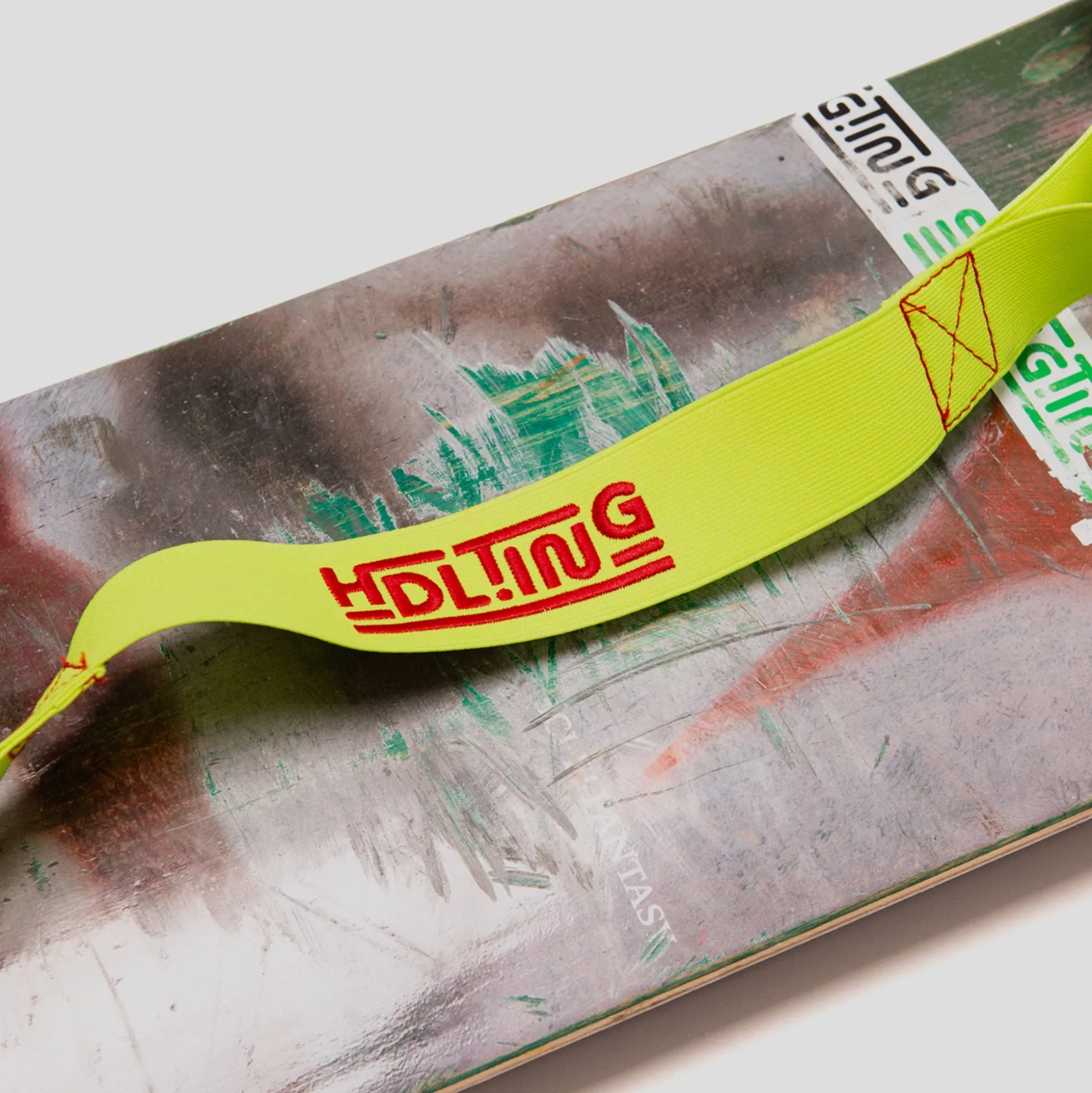 Slingting & Hoddle Skateboard Sling - Hi-Vis Yellow / Red