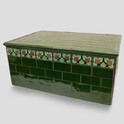 Trad Tiles - "Victorian Green Subway Java Table"