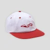 WKND Fishbone 6-Panel Hat - White / Red