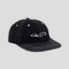 WKND Fishbone 6-Panel Hat - Black Denim