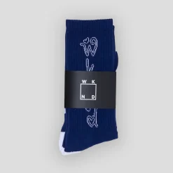 WKND Heart Socks - Navy