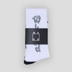 WKND Heart Socks - White