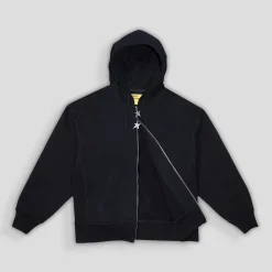 Carpet Company Big C-Star Double Zip Hoodie - Black