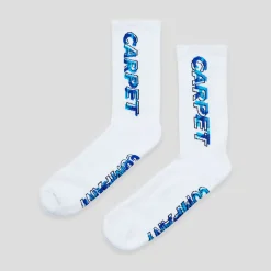 Carpet Company Misprint Camo Sock - White