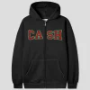 Cash Only Campus Zip-Thru Hood - Washed Black