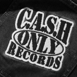 Cash Only Records Denim Shorts - Black