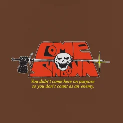 Come Sundown Split Tee - Brown