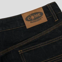 Come Sundown Toil Denim Jean Pants - Black