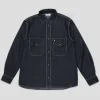 Dancer Double Pocket Shirt - Chambray Black
