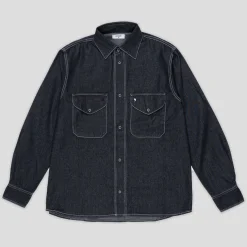 Dancer Double Pocket Shirt - Chambray Black