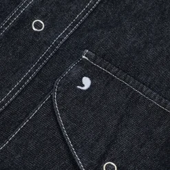 Dancer Double Pocket Shirt - Chambray Black