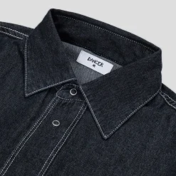 Dancer Double Pocket Shirt - Chambray Black