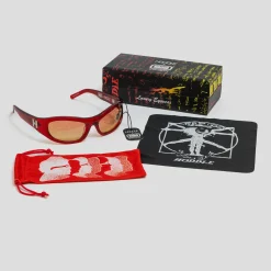 Hoddle & Radio Prestigio Sunglasses - Red