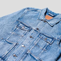 Hoddle Denim Trucker Jacket - Light Blue