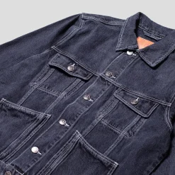 Hoddle Denim Trucker Jacket - Faded Black