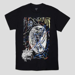 HODDLE "GLOBE" TEE BLACK