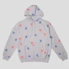 Hoddle Jeans Dot Logo Hoodie - Grey