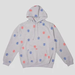 Hoddle Jeans Dot Logo Hoodie - Grey