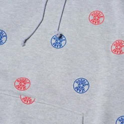 Hoddle Jeans Dot Logo Hoodie - Grey