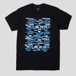HODDLE "LIST" TEE BLACK