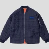 Hoddle M1 Reversible Bomber Jacket - Navy / Safety Orange