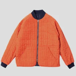 Hoddle M1 Reversible Bomber Jacket - Navy / Safety Orange