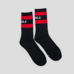 Hoddle Old English Socks - Black