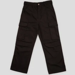 Hoddle Pleated Ripstop Cargo Pants - Black