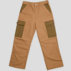 Hoddle Pleated Ripstop Cargo Pants - Tan / Khaki