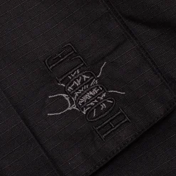 Hoddle Pleated Ripstop Cargo Pants - Black