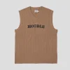 Hoddle Ribbed Vest - Sand