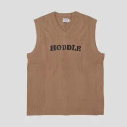 Hoddle Ribbed Vest - Sand