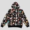 Hoddle Scrapbook Hoodie - Black