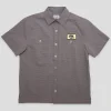 Hoddle Seersucker Short Sleeve Shirt - Grey