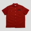 Hoddle Thorn Seersucker Short Sleeve Shirt - Rust