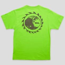 Hoddle Thunderdome Pocket Tee - Lime Green