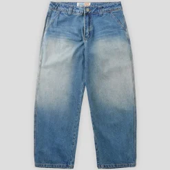 Lo-Fi Activate Pants - Heavy Distressed Indigo