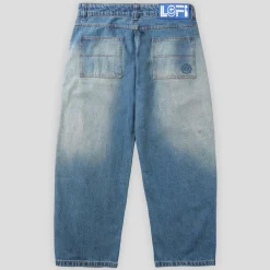 Lo-Fi Activate Pants - Heavy Distressed Indigo