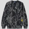 Lo-Fi Emulsion Knit sweater - Black