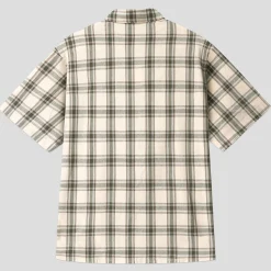 Lo-Fi Patched Button Up Shirt S/S - Beige