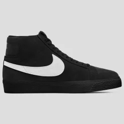 NIKE SB "BLAZER MID" SHOE BLACK/WHITE