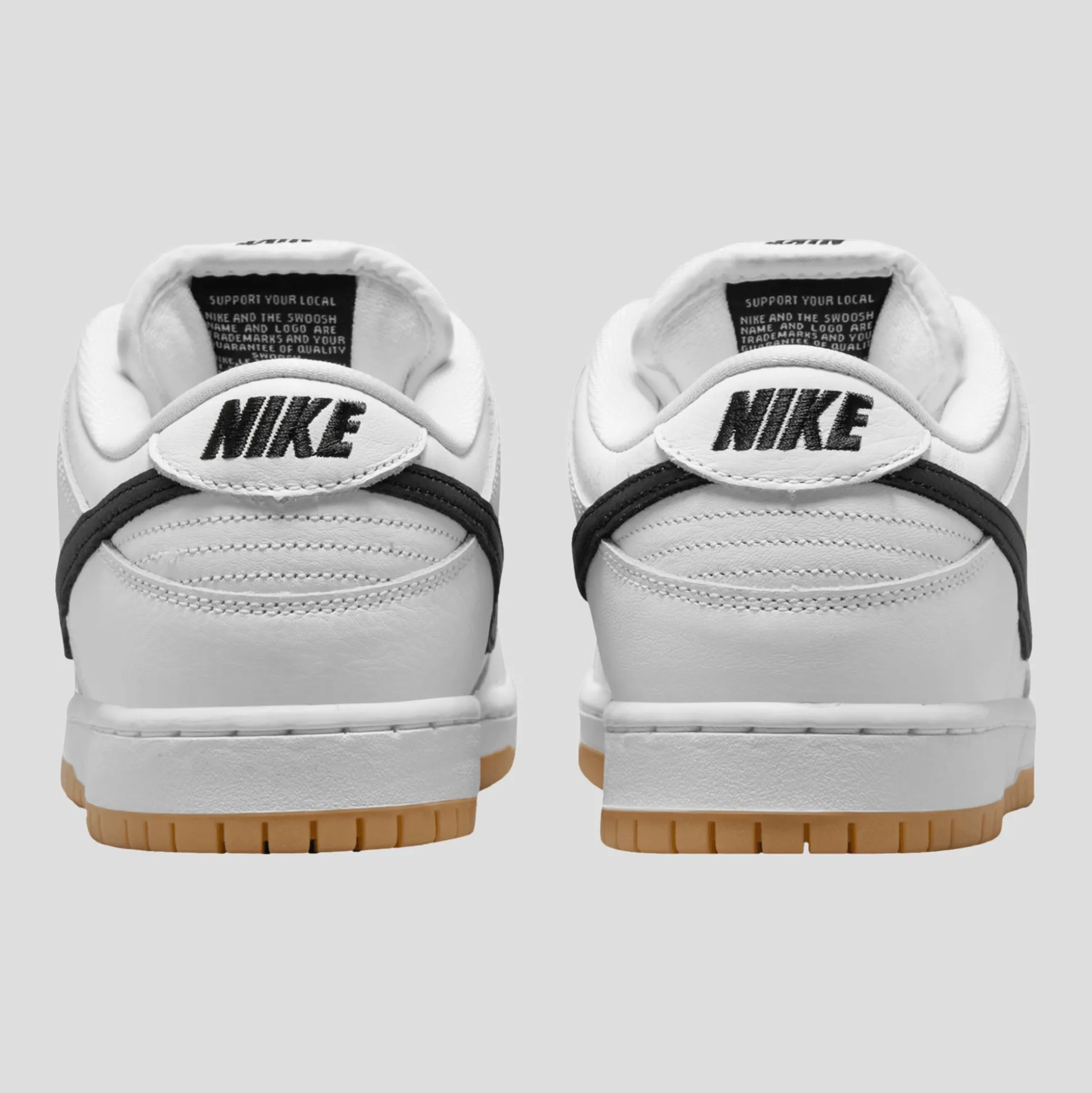 Nike SB Dunk Low Pro Iso - White / Black / Gum